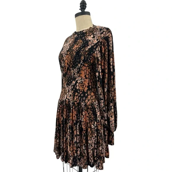 Free People Women's Heartbeats Mini Dress Floral Small - Picture 6 of 12